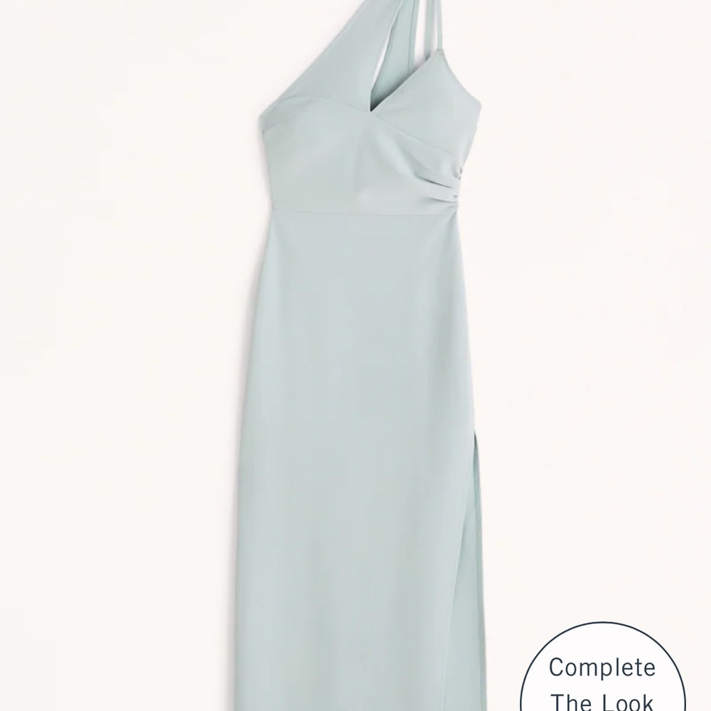 Asymmetrical ruched maxi dress. New with tags. Never worn.